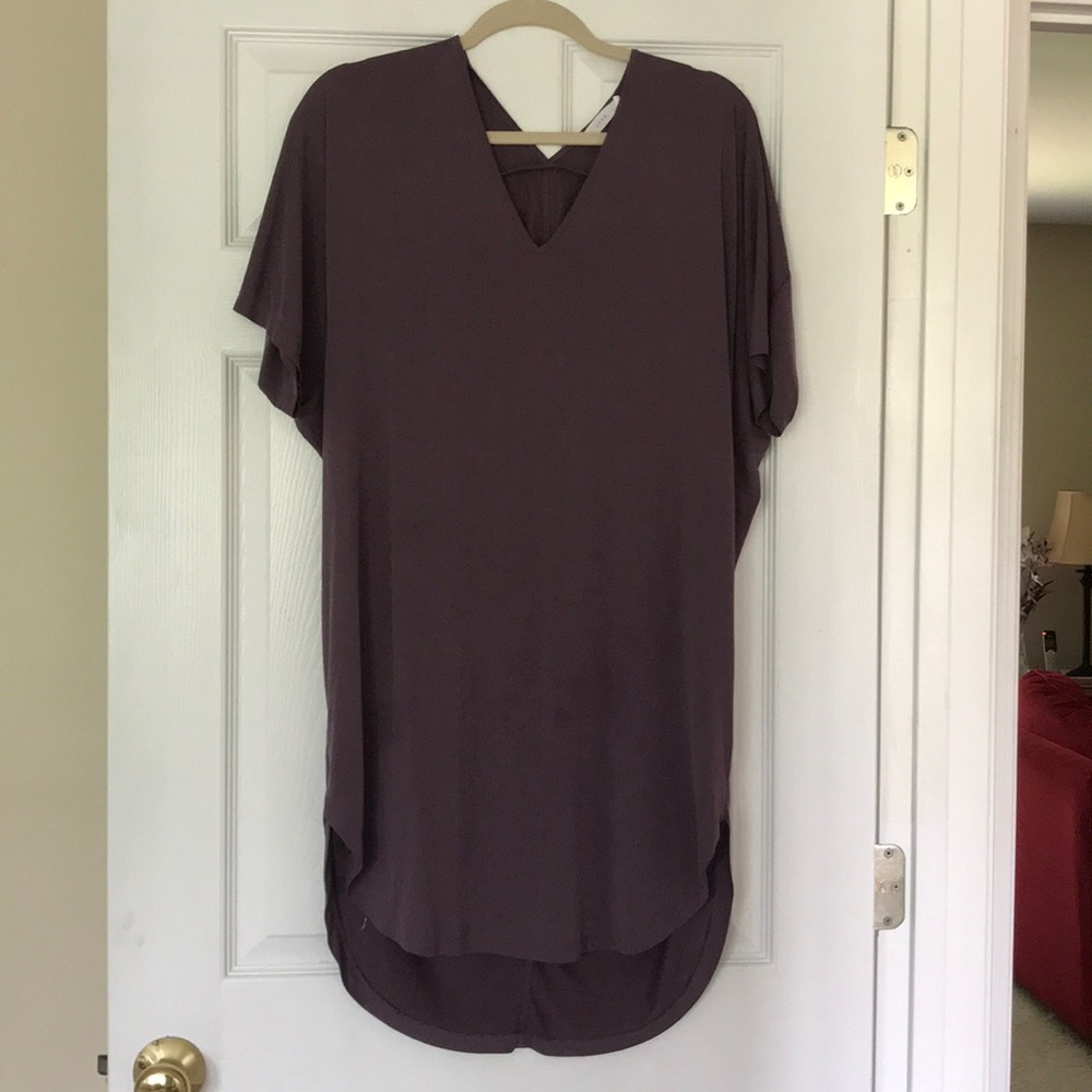 Lush mauve midi dress